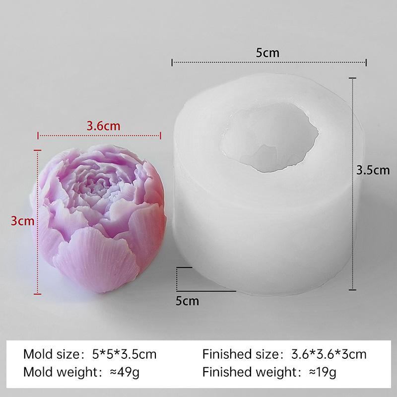 

3D Форма для силиконовой свечи в виде розы, ароматическая, для украшения автомобиля, для ароматического гипса, для смолы, форма для выпечки конфет и шоколада