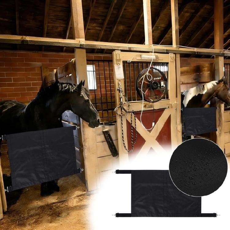 High Quality Fabric Horse Stall Guard With Reliable Fasteners For Controlled Movement And Air Flow 68cm Width