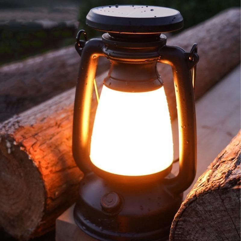 Solar Retro Pferdelampe Campinglampe Aufladen Dekoration Atmosphärenlicht LED Schreibtischlampe Outdoor Camping Barlicht Tischleuchte Laterne Heimdeko