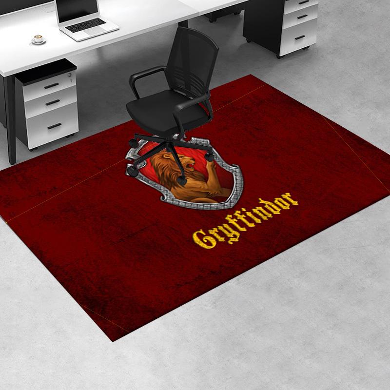 

Gryffindor House Crest Harry Potter Wall Art Print Poster Office Mat Home Decor Office Desk Chair Rugs Chair Carpet for office Chair Mat Gif 60cm by 90cm