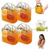 Geldbörsen-Trinkglas, Glas-Geldbörsenbecher mit Strohhalm, Einzigartiges handtaschenförmiges Glas für Saft, Tee, Cocktails, Blumen, Niedliche Raumdeko-Vase