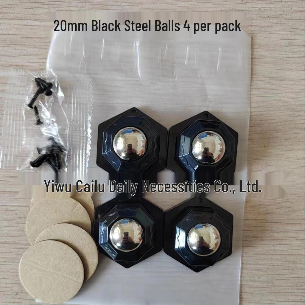 Silent Adhesive Caster: Three-Ball & Five-Ball Roller Wheel for Mobile Furniture