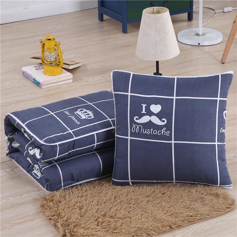 Convertible Pillow Blanket: Backrest, Quilt, Cushion for Sofa, Car, or Office Nap - Ideal for Spring/Summer.