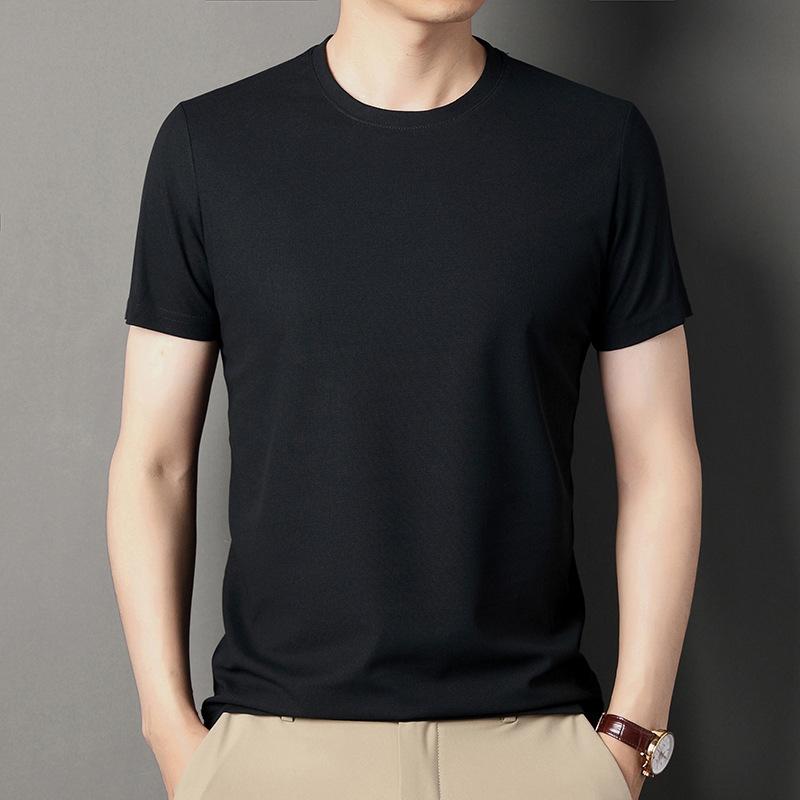 Мужская футболка с короткими рукавами новая летняя мужская повседневная футболка с круглым вырезом и короткими рукавами универсальный базовый слой M 1898₽