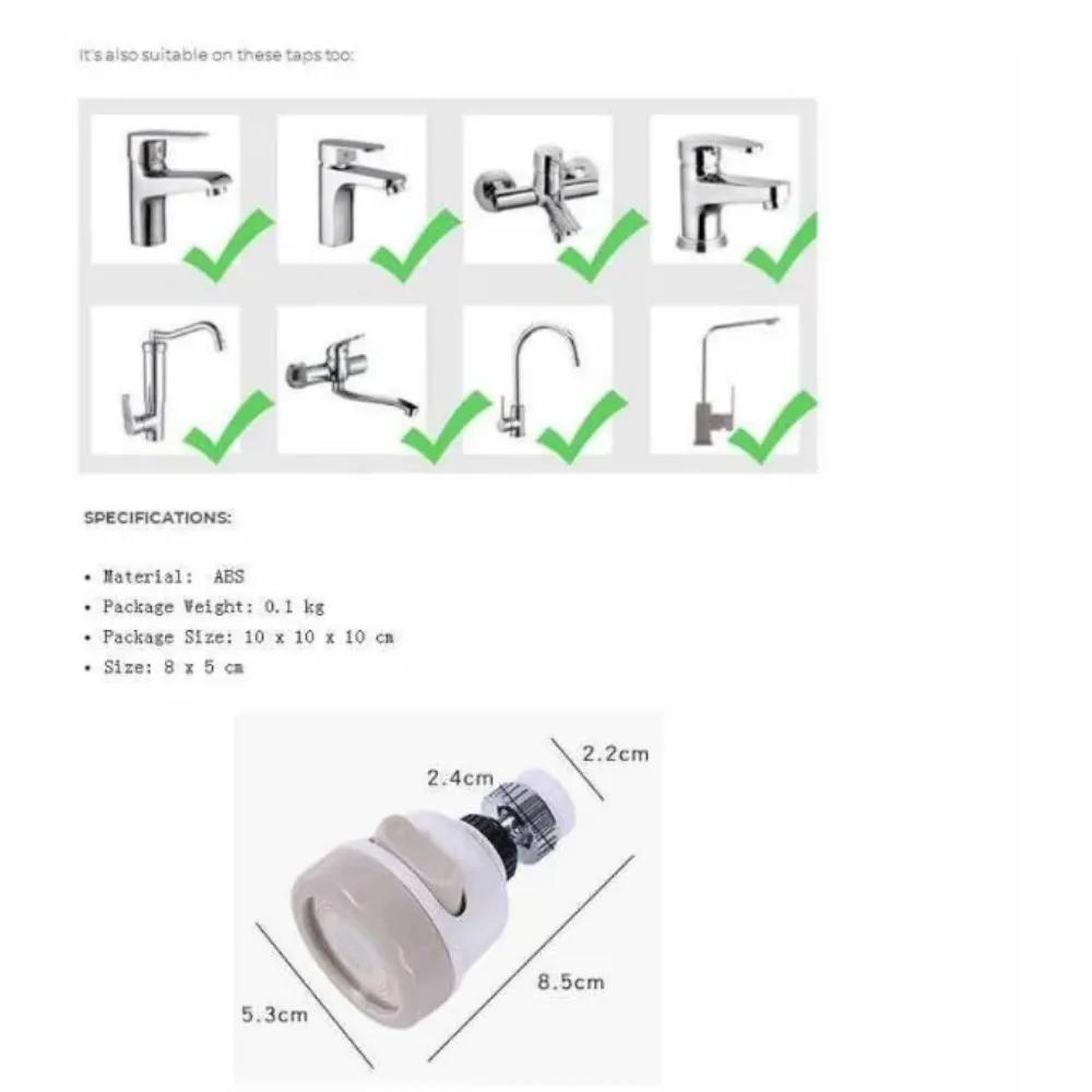 Küchenarmaturkopf Wasserfilterkopf Wassersparer Spritzschutz Drehbarer Wasserhahn Wasserhähne Dusche Wasserspritzer Trinken