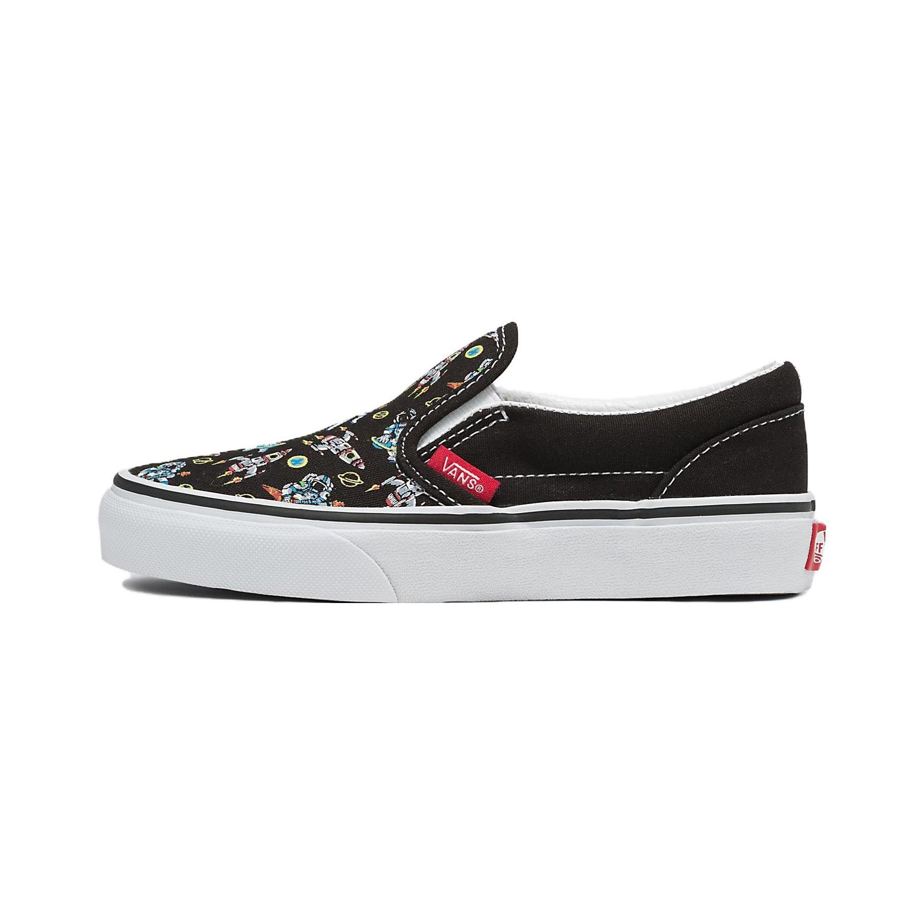 (PS) Vans Classic Slip-On Shoes DJ Rocket Jam Black Kids VN0A5KXMBOV EU 29
