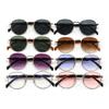 Vintage Round Metal Sunglasses Women New Fashion Retro Sun Glasses Female Brand Designer Ins Trendy Eyewear Male Uv400