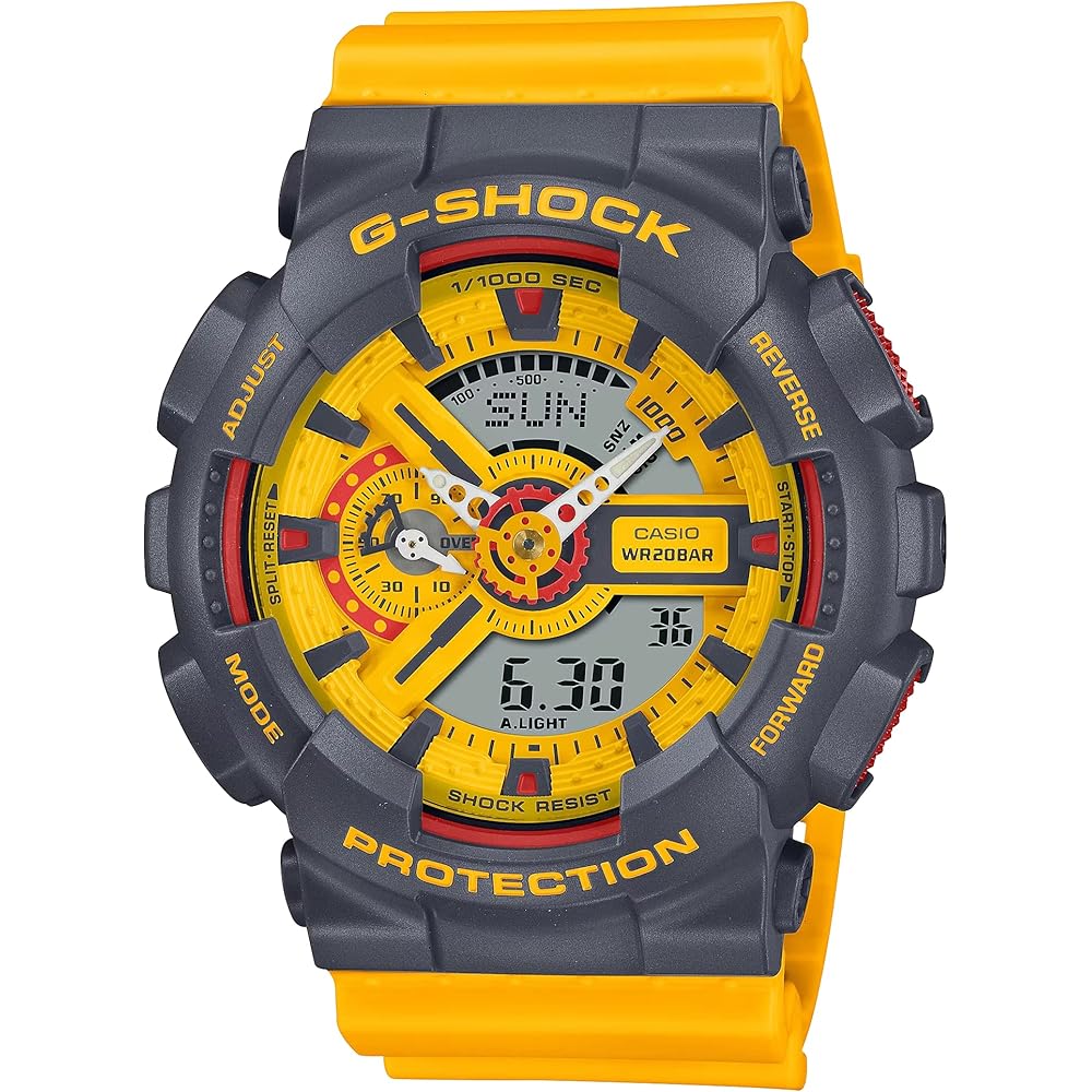 Casio G-Shock GA-110Y-9A Men s Watch Yellow Analog-Digital Waterproof Shock Resistant
