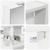Bathroom Cabinet Set 3 Pcs 100 X 10.5 X 50 Cm Particleboard