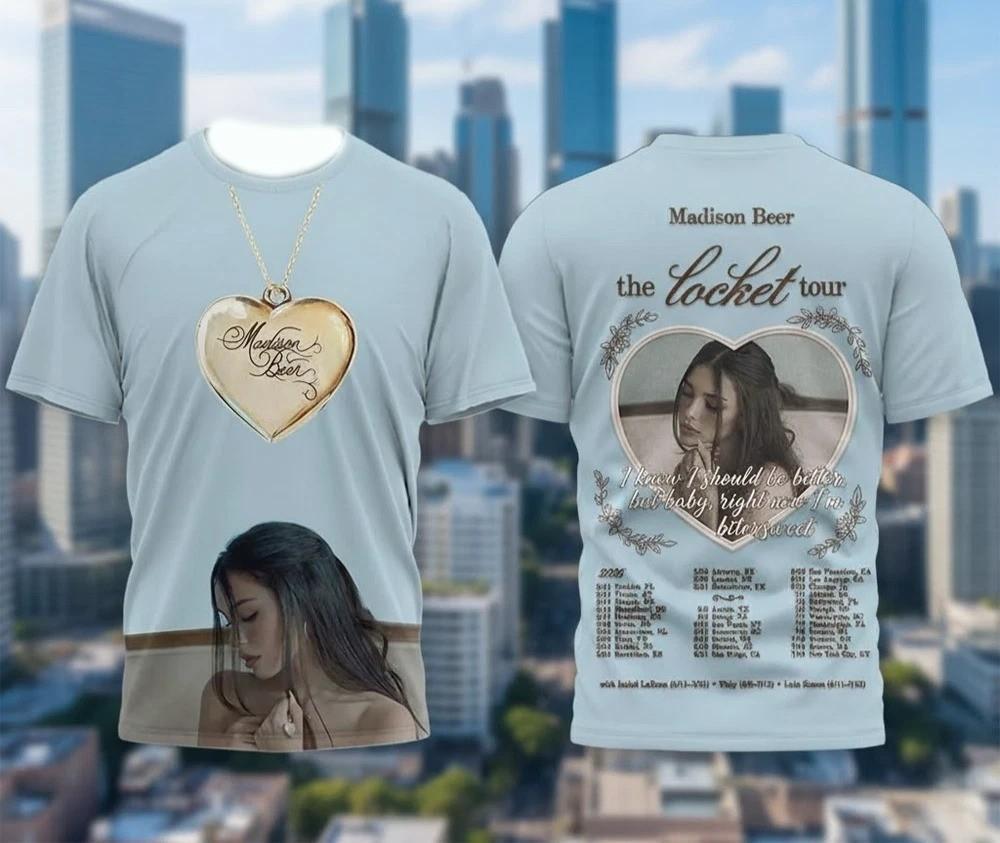 Madison Beer The Locket Tour 2026 Concert AOP T-Shirt PP2957 XL