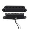 FLEOR 3pcs Vintage Staggered Alnico 5 Single Coil Pickups & Humbucker Pickup 52/52/52mm for SSH Electric Guitar