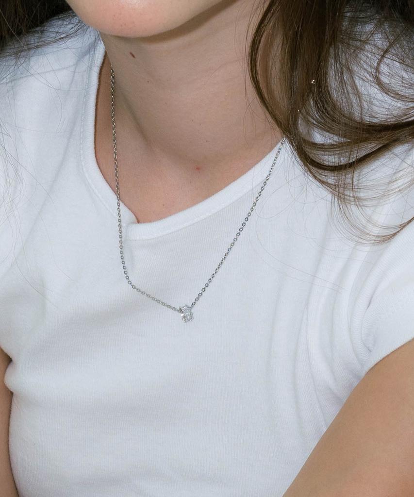 Pearly More Daily Crystal Ring Necklace