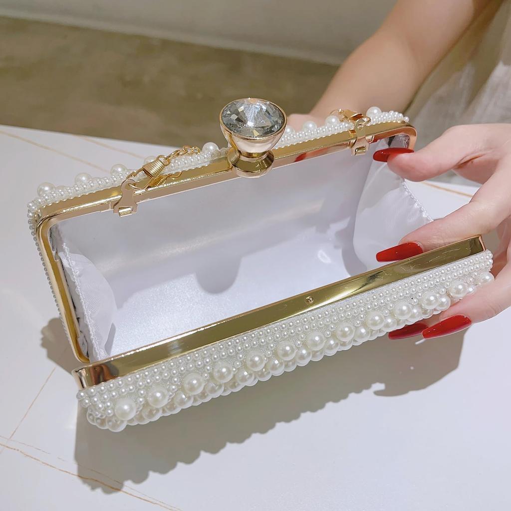 [BoleLOJin] Elegant Clutch Bag, Women's Travel Shoulder Bag, Women's Wedding Reception Bag, Formal Bag