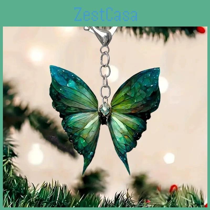 Butterfly Colorful Acrylic Pendant For Interior Decor And Accessories Backpack