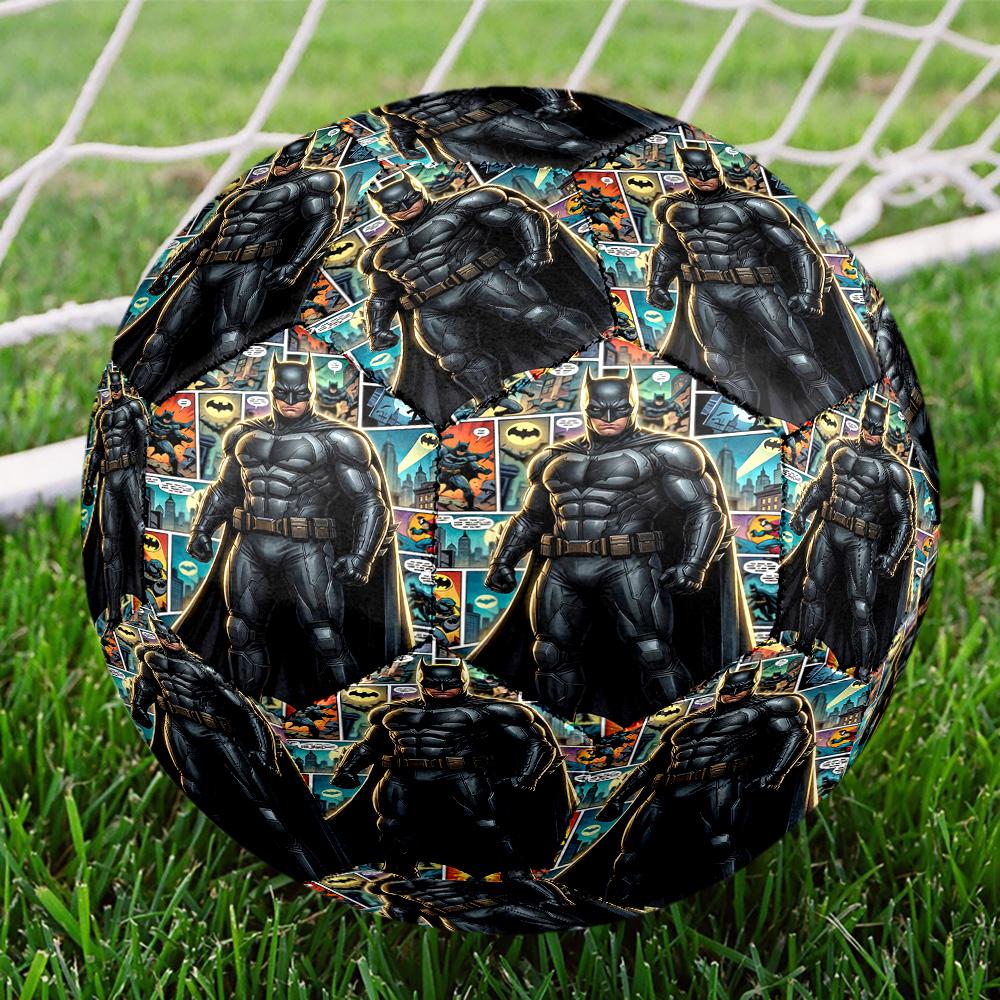Superheroes Print Size 5 Soccer Ball, Standard Match Football for Sports Game and Team Practice, Ideal Gift for Soccer Fans