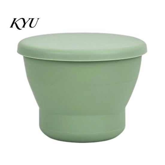 Gym Fitness Accessory Bottle Collapsible Travel Cup with Lid, 170ml Foldable Silicone Drinking for Camping Hiking Food Grade Tumbler And Outdoor
