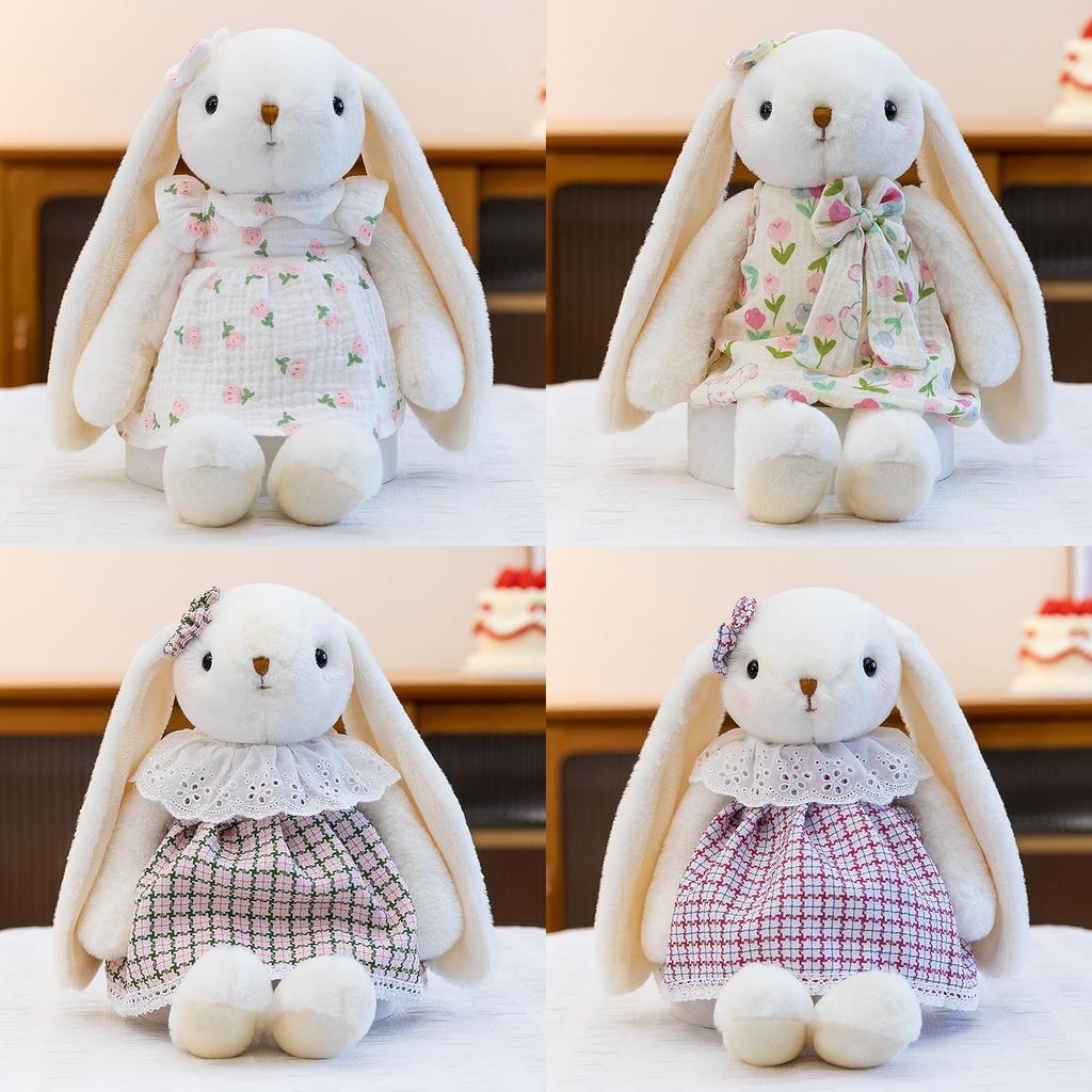 Plush Bunny Doll With Short Pile Fabric For Kids And Teens Gift