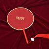 Double-Sided Handmade Bridal Fan for Chinese Style Weddings