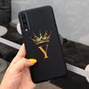 For Samsung Galaxy A50 A50S A30S Case Silicone Letters Crown Back Cover Phone Cases For Samsung A50 A 50 30 S A307F A507F Fundas