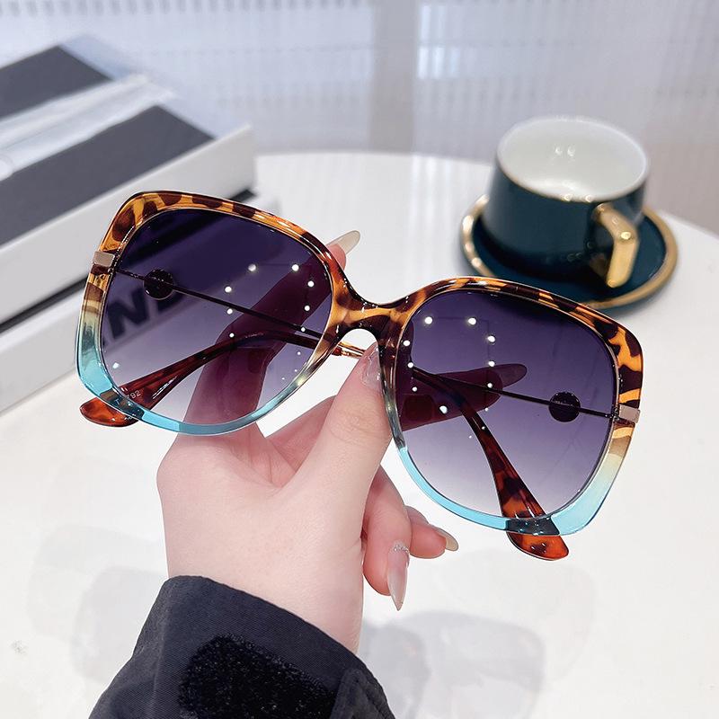 Fashion Large Frame New Sunglasses, Retro Sunglasses, Model Catwalk Street Photo Sunglasses for Women