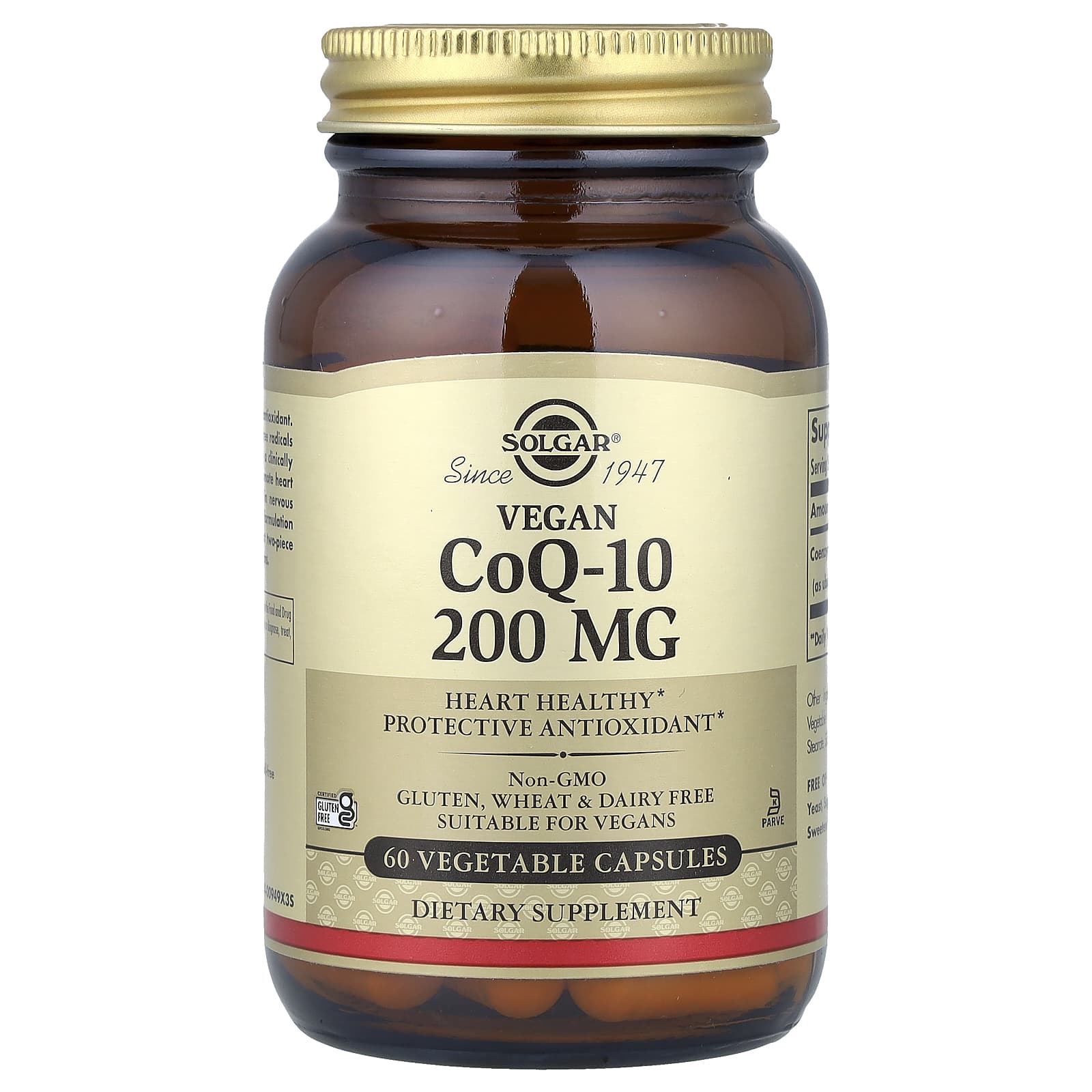 

Plant-Based Coq-10, 200Mg, 60 Veggie Caps