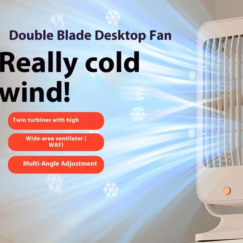 Portable Desk Fan With 3 Speed Setting USB Powered Table Tower Fan For Office Home Car Use Practical Cooling Device