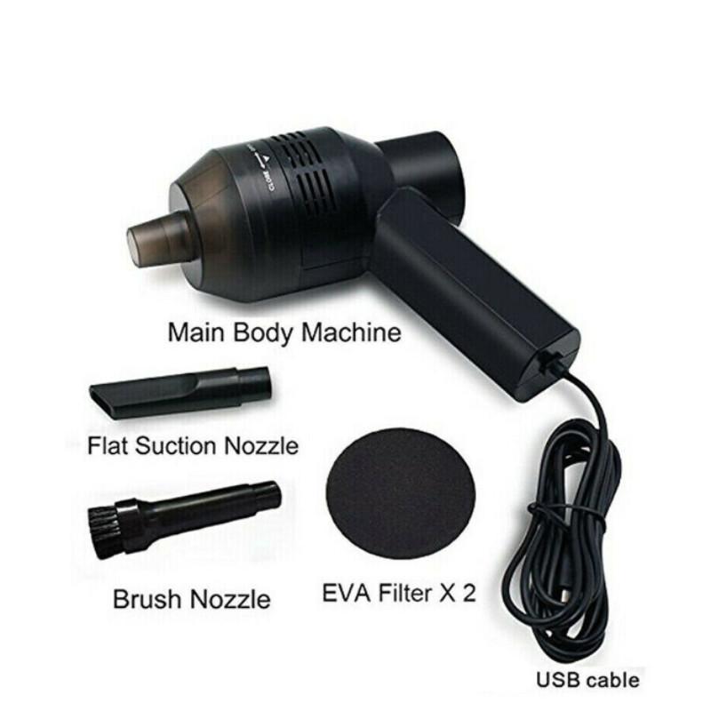 

Mini Vacuum Cleaner Usb Car Computer Keyboard Brush Dust Handheld Cleaning Kit