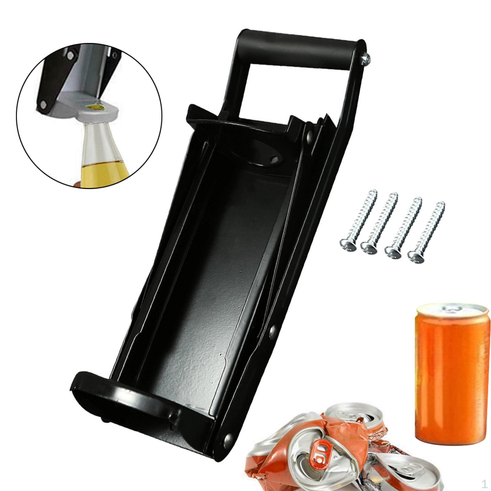 

16 унций Металлическая Дробилка для банок Настенная Открывалка для бутылок Ручной Компрессор Газировка