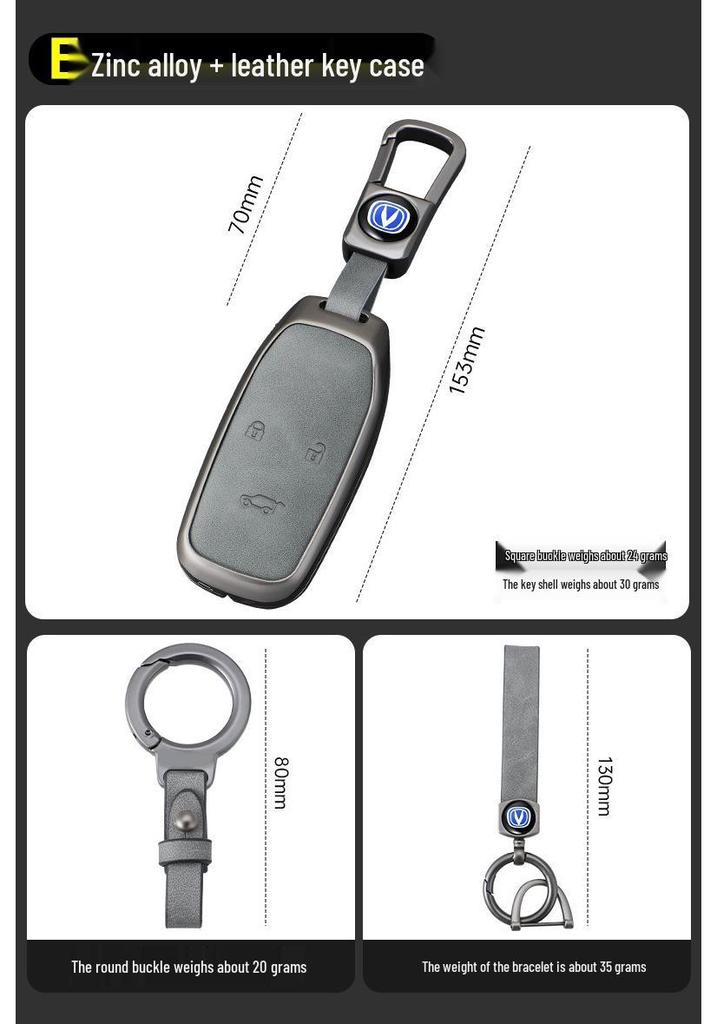 Changan Key Cover: Fits CS75Plus, SC55, Eado, CS35, Oshan X7, Blue Whale X5, Yue Xiang, CS85.