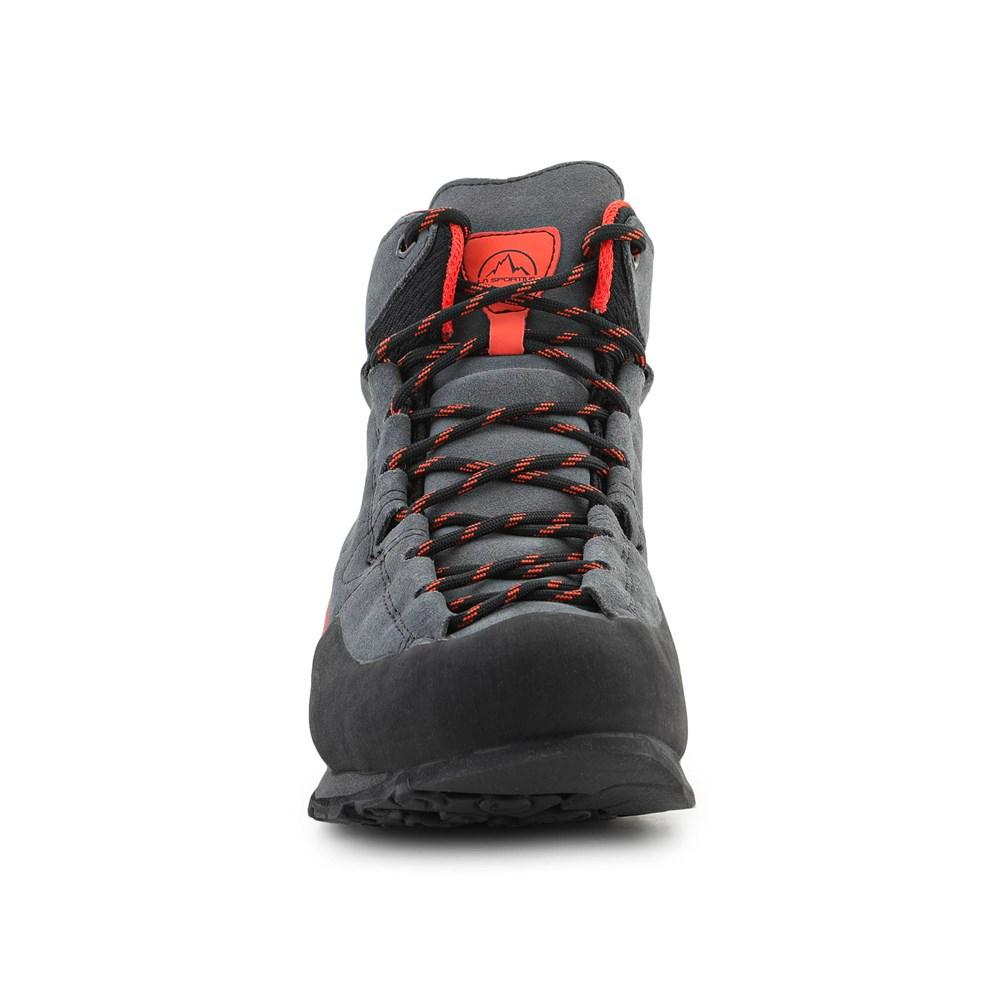 La Sportiva Boulder X Mid GTX hiking boots carbon flame