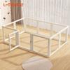 Gard Interior din Acril Transparent pentru Câini Mici - Incintă de Siguranță & Casuță pentru Câini