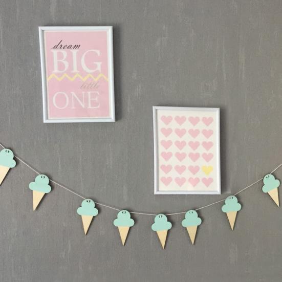 10 st Söt Glassform TräHängen Barnkammare Hem Barn