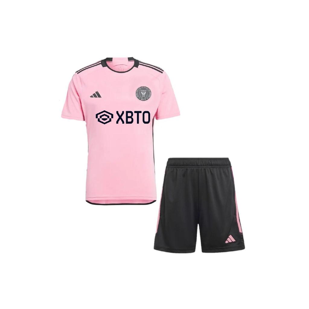 Inter Miamimessi 2024-2025 New Season Pink Kids Football Jersey 2 Pieces