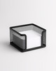Note Pad Storage Box Fine Mesh Large Capacity Easy Access Black Heavy Duty Metal Desktop Memo Pad Sticky Note Organizer Home Supplies