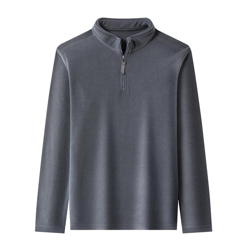 Nou toamnă și iarnă pentru bărbați, hanorac din lână, gât semi-înalt, gros, cu mânecă lungă, tricou de corp pentru bărbați