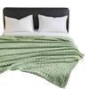 2025 Taffy Velvet Waffle Knit Jacquard Blanket - Multi-functional and Comfortable Cotton Velvet