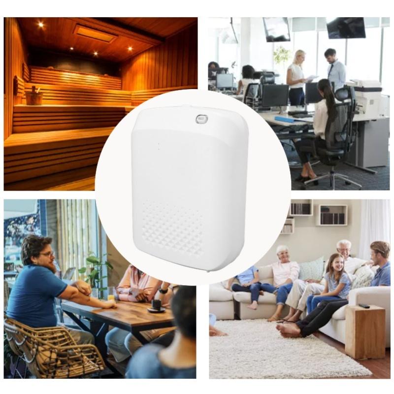 400ml Smart Bluetooth Fragrance Machine Electric Aroma Essential Oil Diffuser For Home Hotel 100-240V White UK Plug