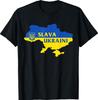 Slava Ukraini Ruhm der Ukraine Unterstützungsflagge Unisex T-Shirt