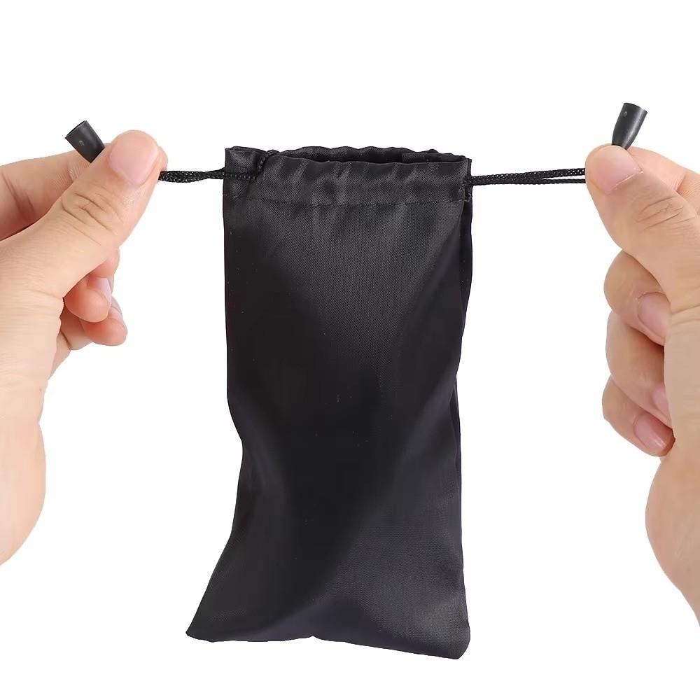 Drawst Closure Drawstring Storage Pouch Lightweight Durable Dustproof Waterproof Dustproof Pouches Black Portable