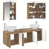 5 Piece Bathroom Cabinet Set Artisan Oak Wood Based Material