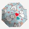 1pc Cats Heart Open/Close Folding Umbrella, All- Portable Umbrella for & Men, Stylish Accessory (Holiday Gift) 8-Rib yy251213130