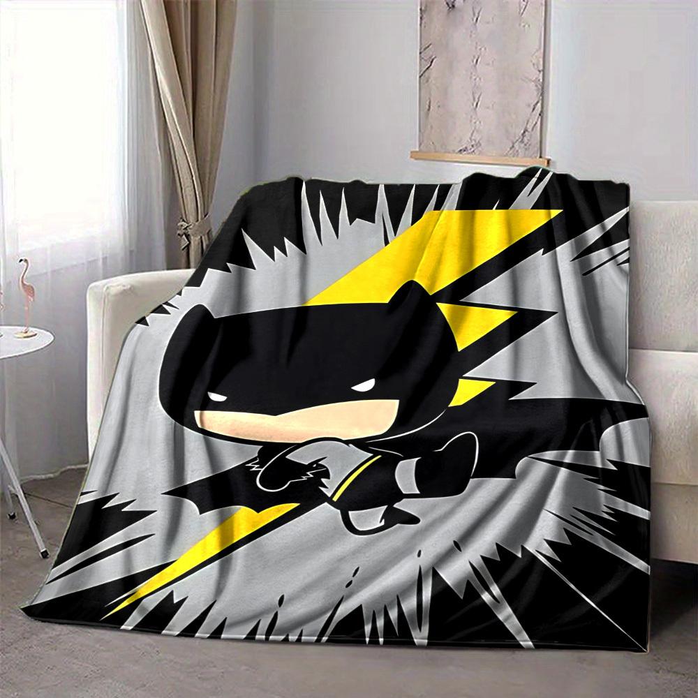 1 pièce Couverture Batman Légère Flanelle Jeté Pour Canapé, Lit, Voyage, Salon, Bureau, Canapé, Fauteuil, Et Lit