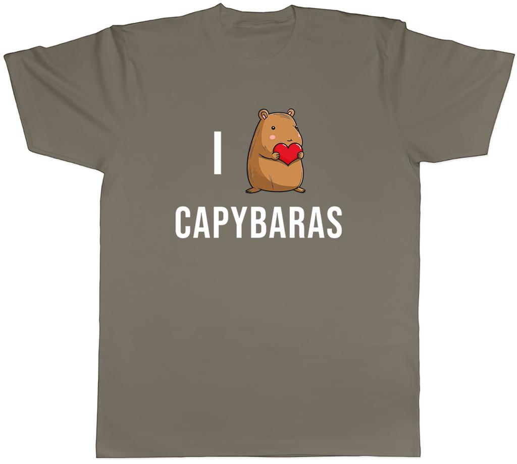 I Love Capybara Unisexs TShirt Cute Animal Unisex Tee Gift