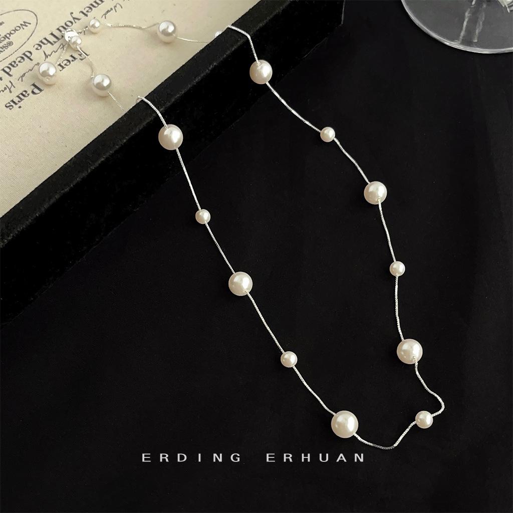 Explosive pearl quality elegant gypsy commuting 2025 new necklace collarbone chain