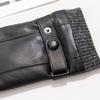 Men's Genuine Leather Gloves with A Top Layer of Sheepskin for Warmth Touch Screen for Cycling Fleece and Thickened  Autumn and Winter