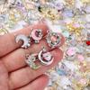 5pcs Random Mix Crystal Moon Star Charms for Earrings Bracelet Necklace  Pendants DIY Jewelry Making Accessories
