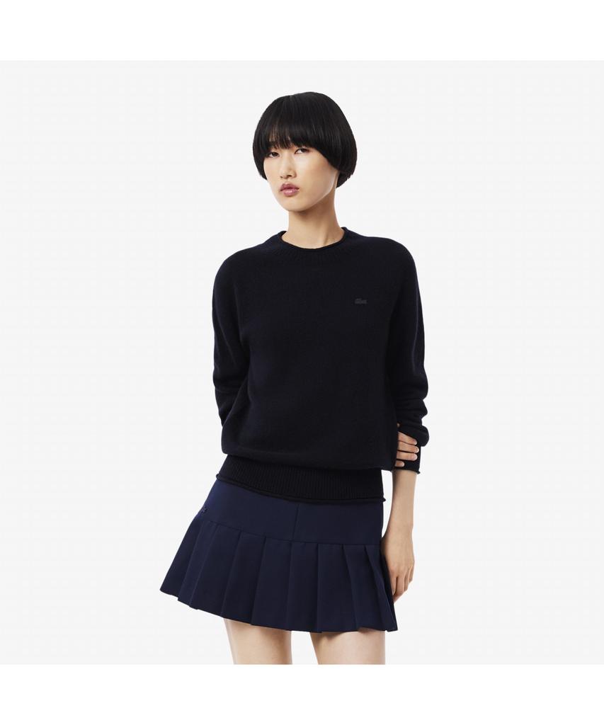 LACOSTE Women'S Carded Wool Crew Neck Sweater Af4160-55N 166