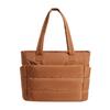 Puffer-Tragetasche Damen Umhängetasche mit Flaschenfächern Reise-Handtasche Gepolsterte Tragetasche für 15,6 Zoll Laptop Arbeit Fitnessstudio Pendeln