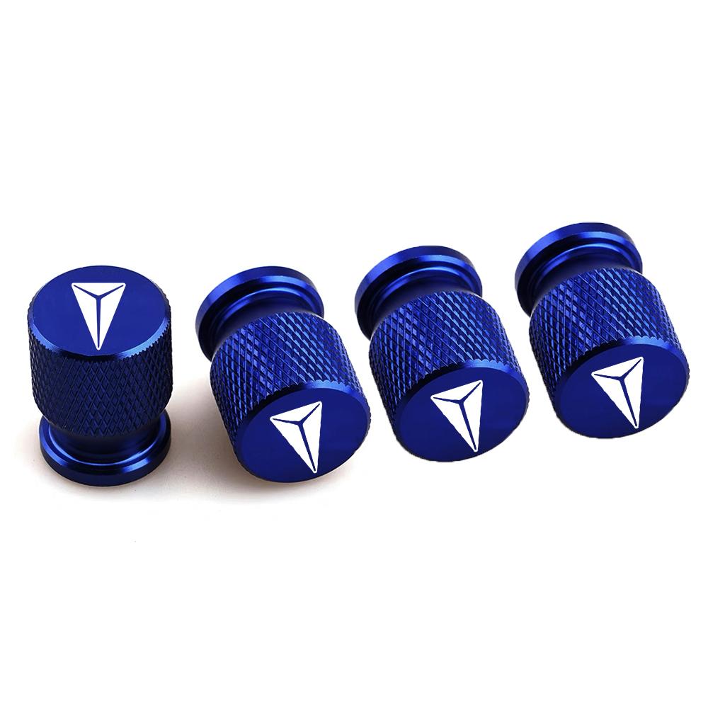 4pcs Car Tire Valve Caps Emblem Metal Dustproof Cap Car Emblem Tire Valve Covers for Changan DEEPAL S07 G318 S09 S05 L07 SL03