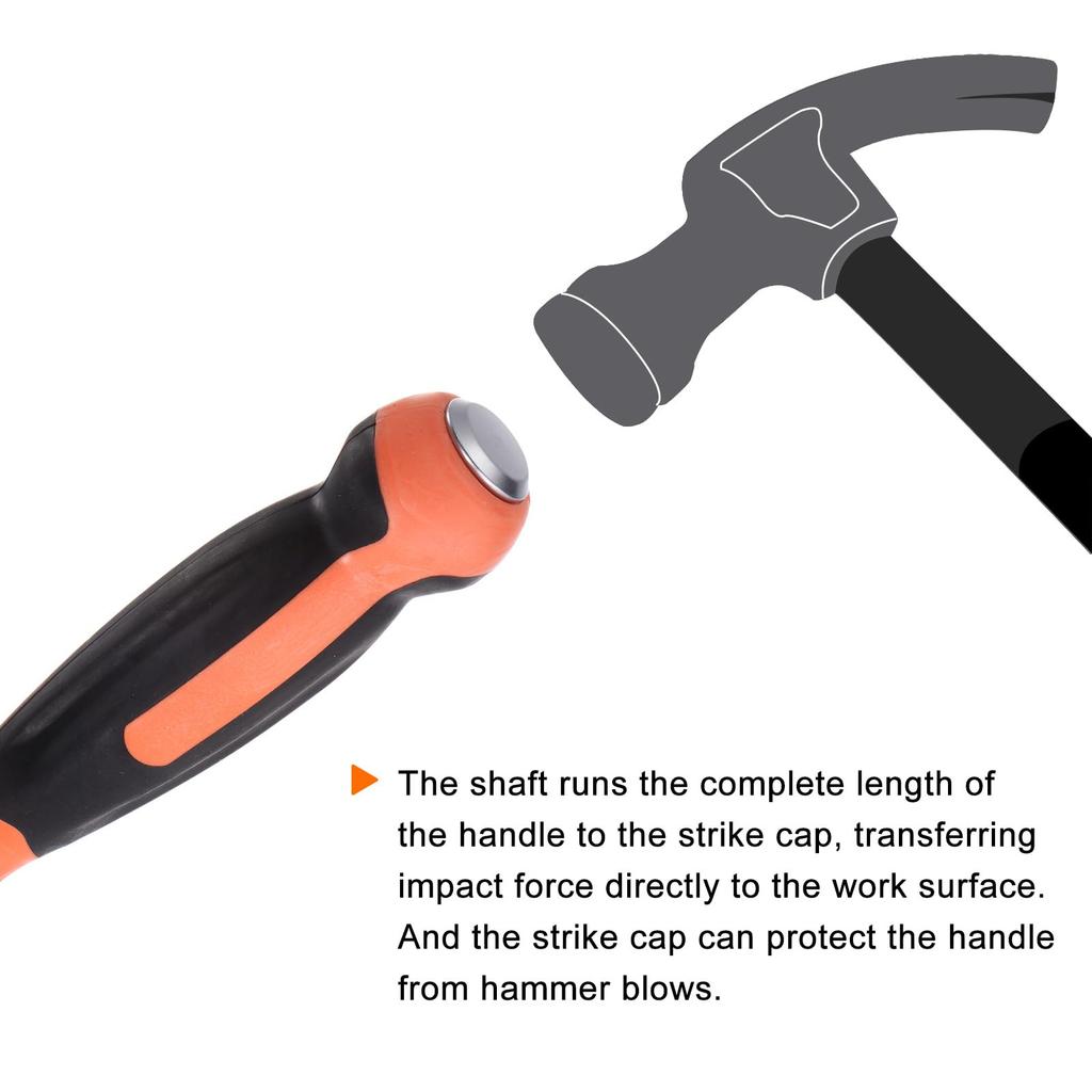 Uxcell 12mm Flat Head Slagskrutrekker med 610mm Rett Håndtak for Reparasjon 2 stk Industriell/Bil